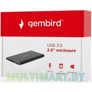Бокс для жесткого диска Gembird EE2-U3S-4 (черный) картинка 6